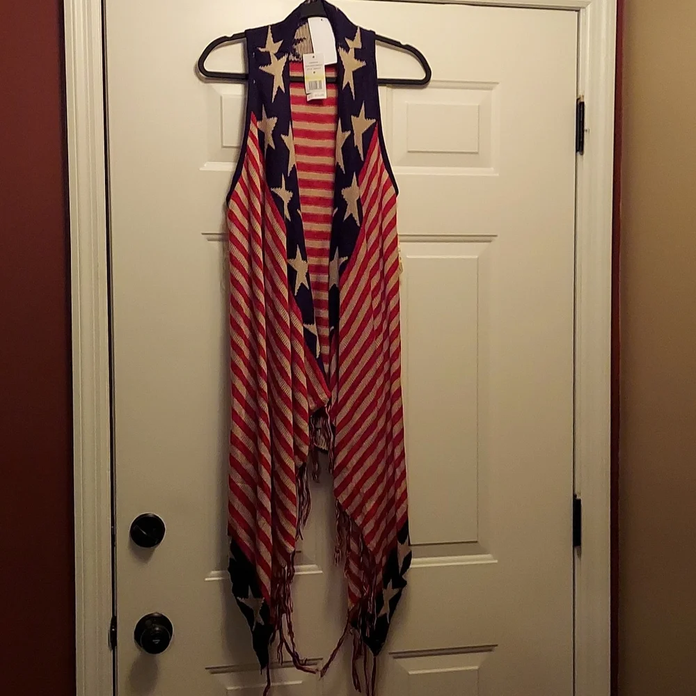 Women's One World sleeveless shawl - Picture 1 of 8